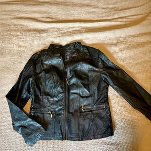 Black Faux Leather Jacket